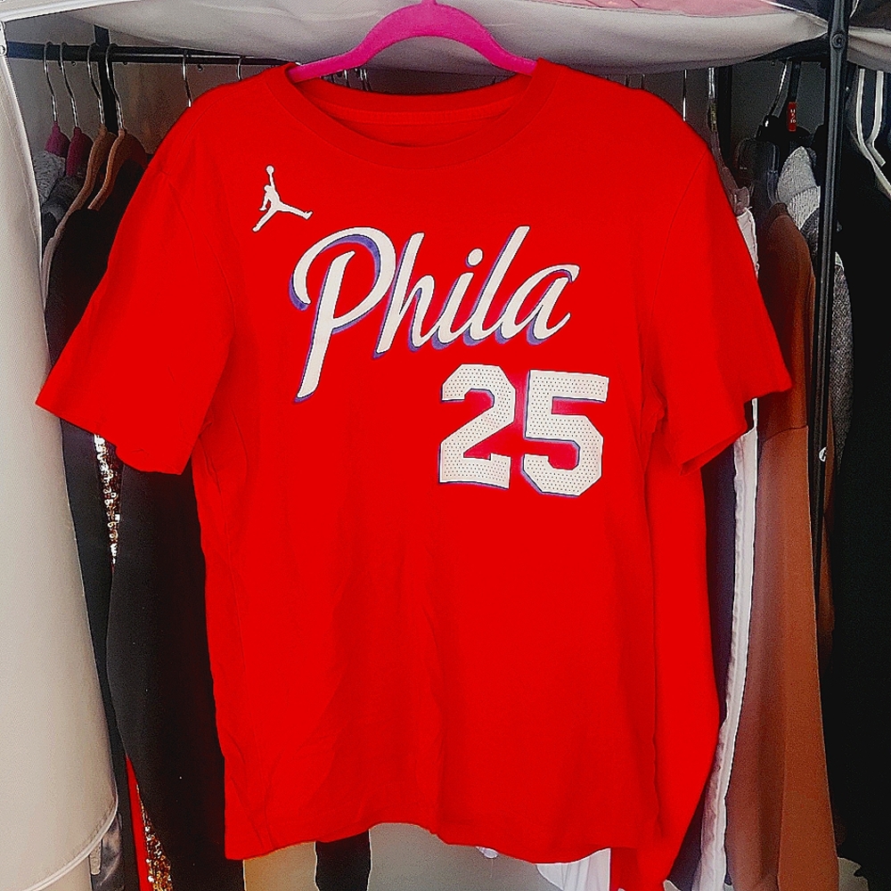 76ers simmons nike shirt in med  good used condition